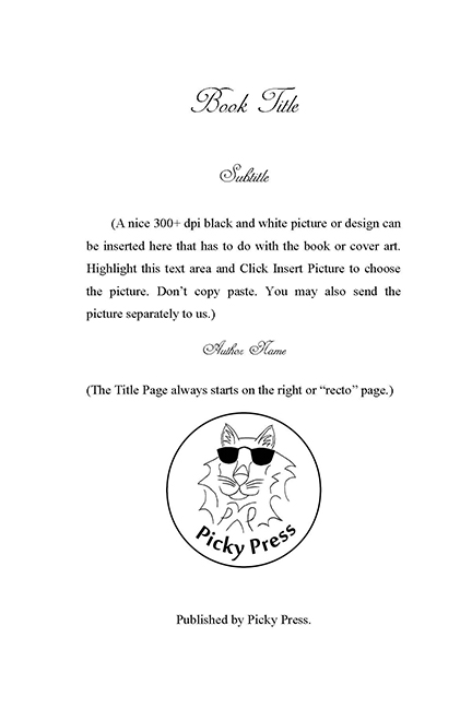 Picky Press Template Sets