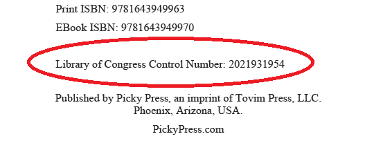 Library of Congress Control Number